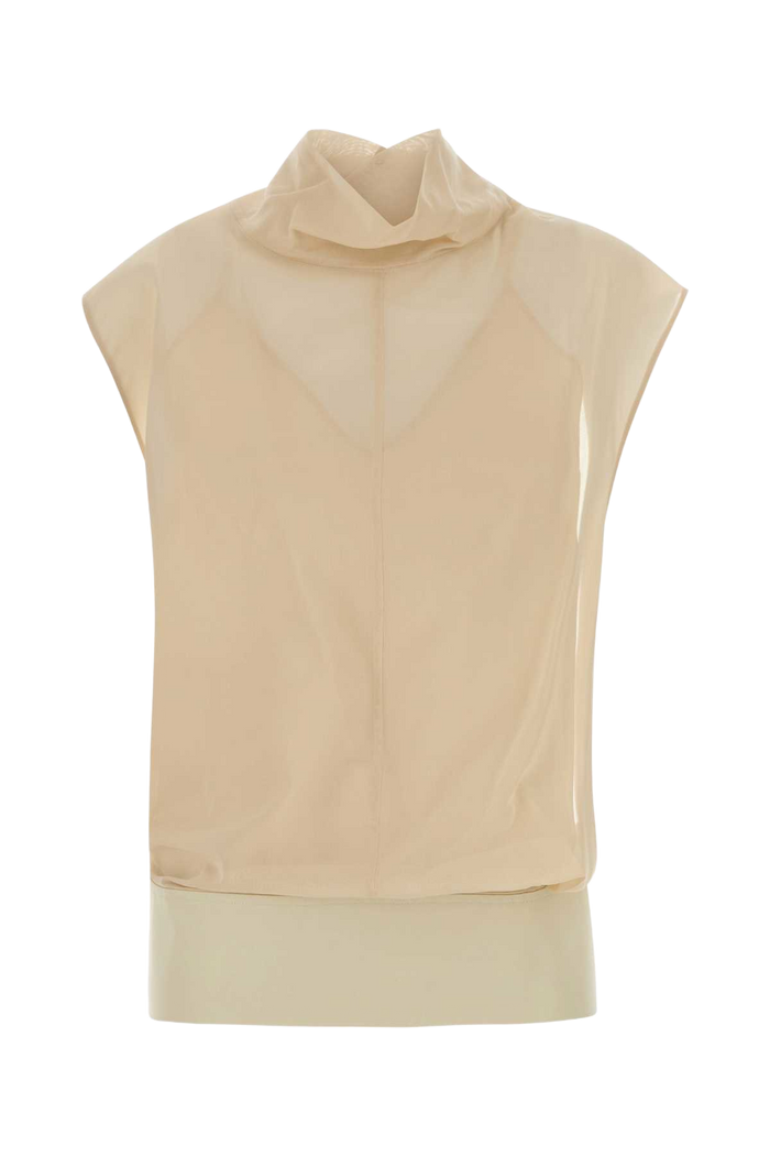 Skin Pink Cotton Grado Top Bianco Avorio Maglie