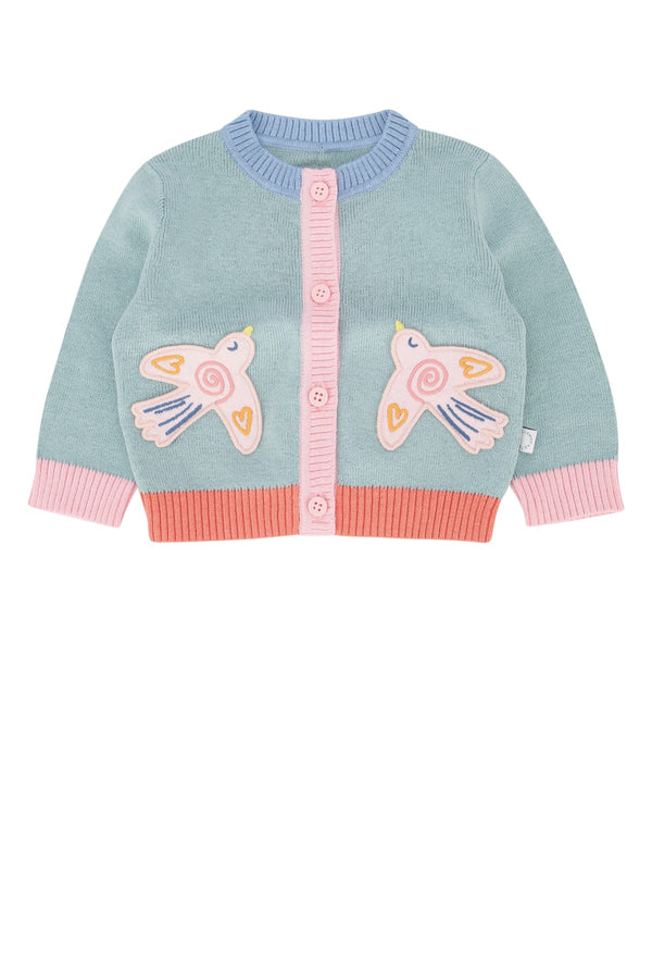 Stella Mccartney Kids Cardigan 95% Cotton cardigan in green