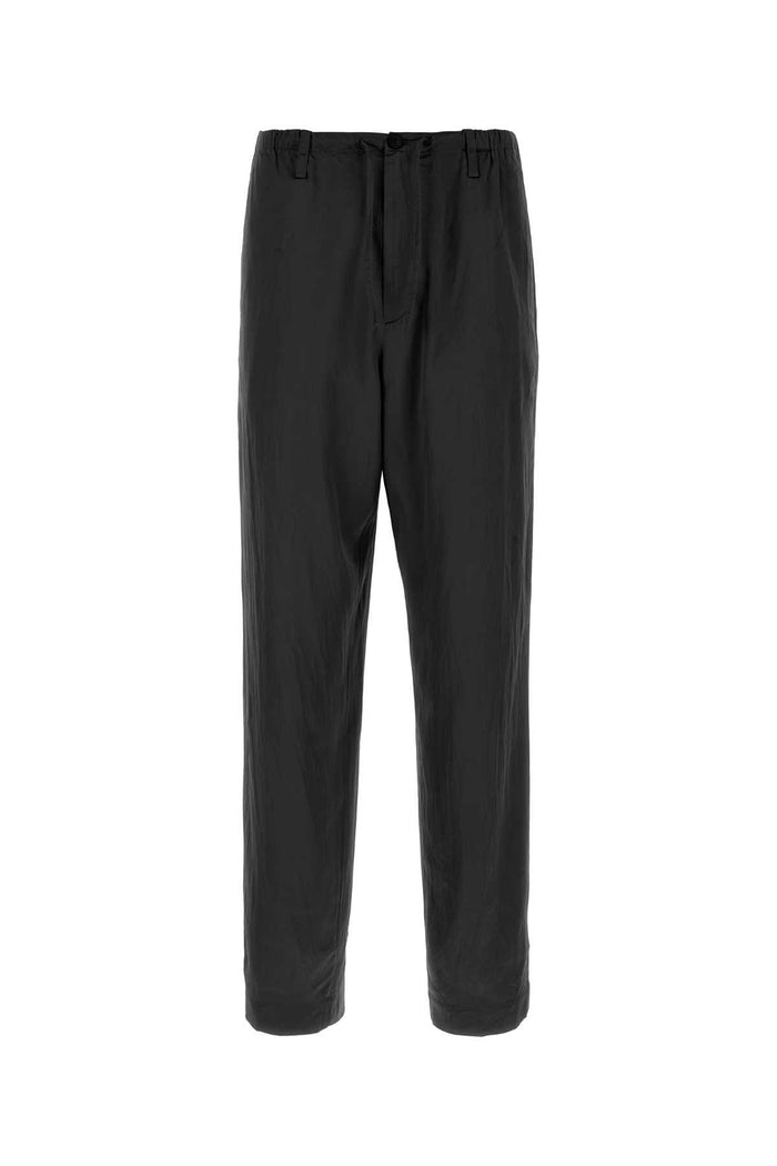 Black Satin Penny Pant Cv Co Pantaloni