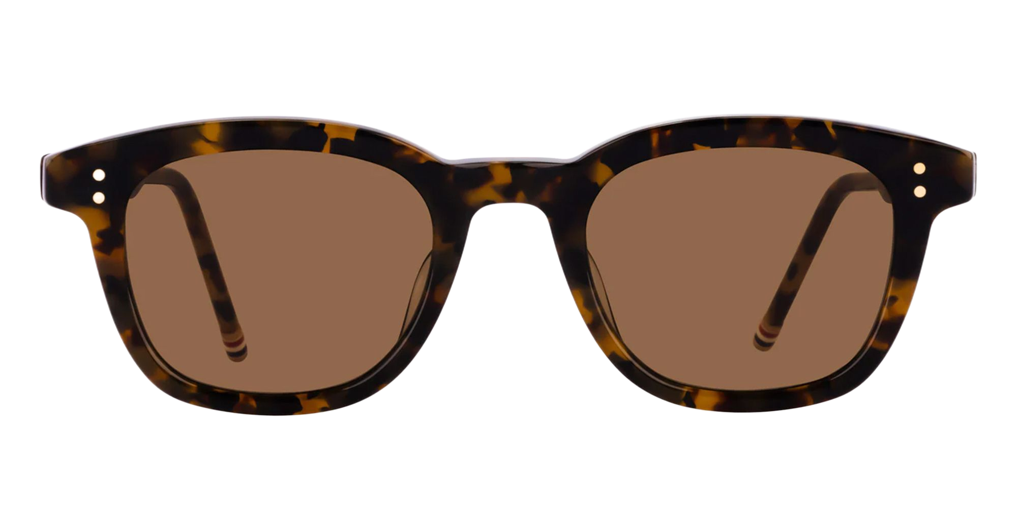 Rectangular - Dark Brown Acetate Sunglasses