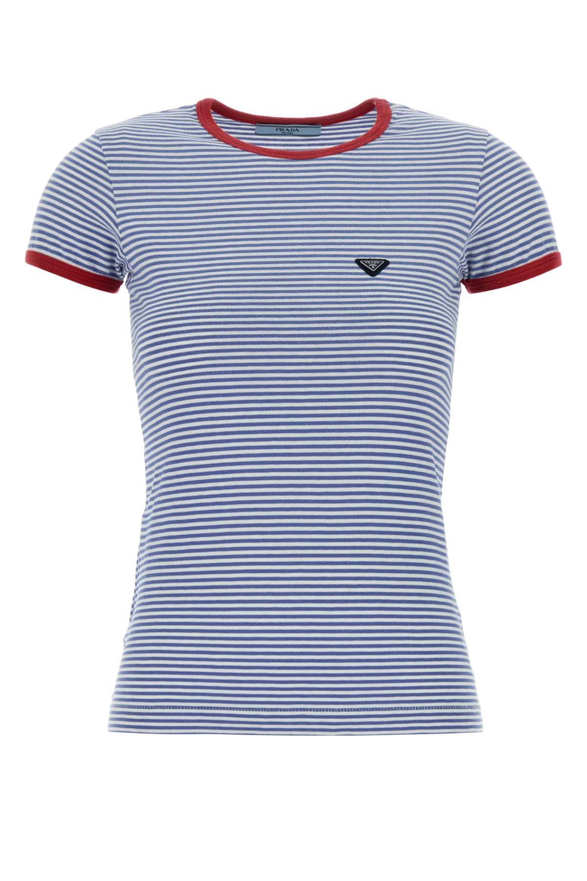Pervinca+rosso Exterior: Cotton T-shirt