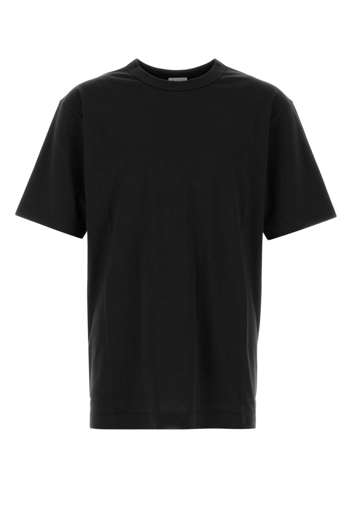 Black Cotton Herr Oversize T-Shirt Exterior