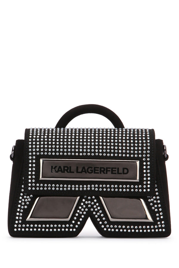 Karl Lagerfeld Kids 96% POLYESTER top handle bag in black