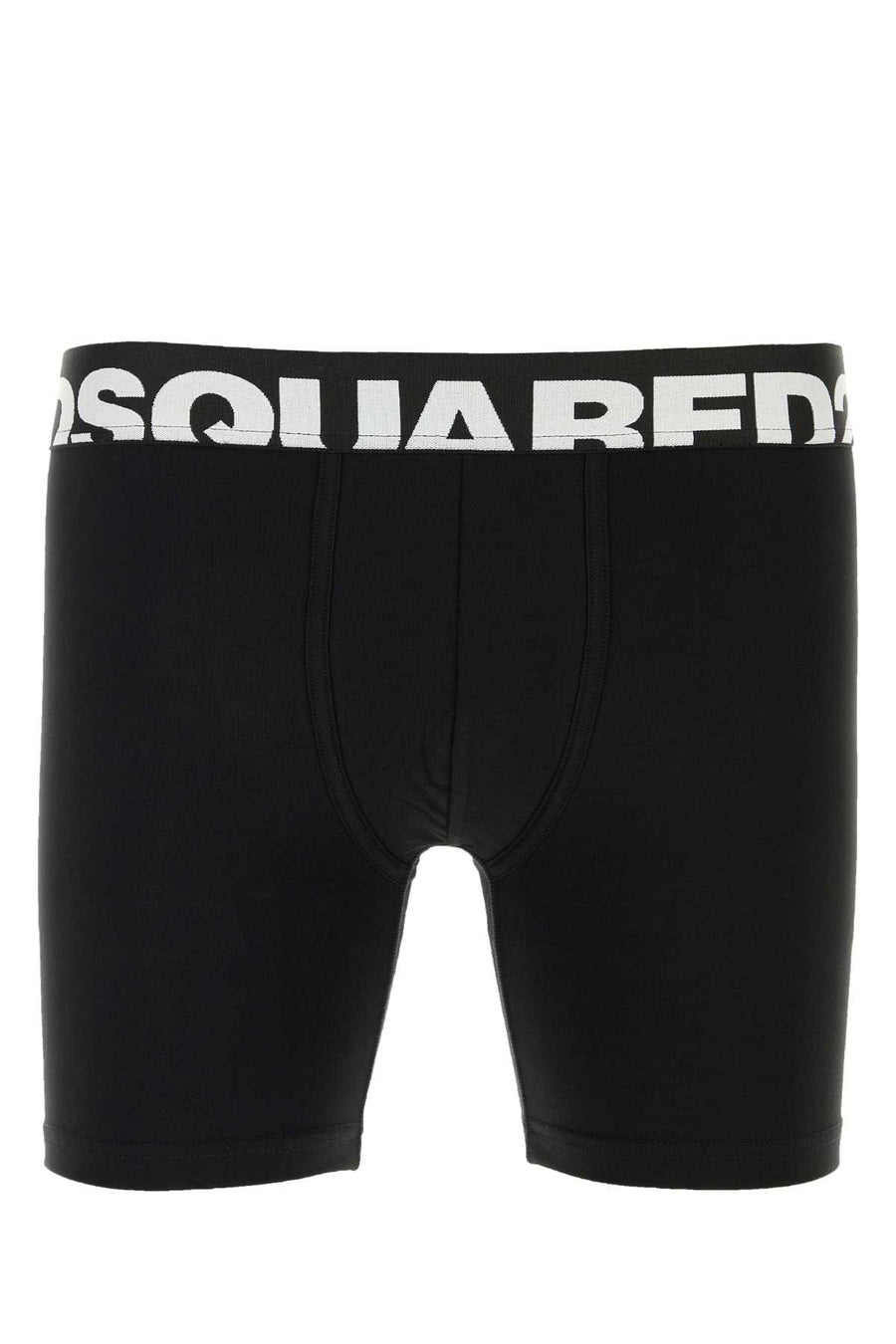 Dsquared2 94% Cotton swim shorts in black