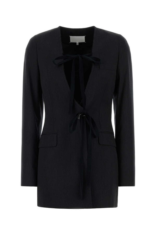 Maison Margiela Exterior: 100% Virgin wool blazer in gray