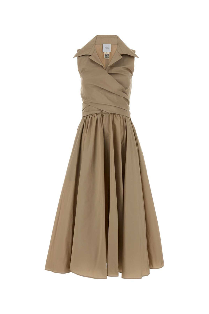 Cappuccino Faille Dress Dune Exterior: Polyester Abiti