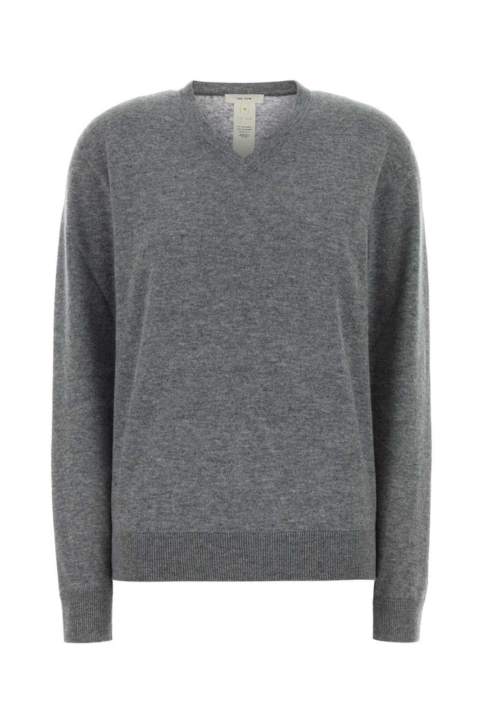 Grey Cashmere Nian Sweater Exterior: Maglieria