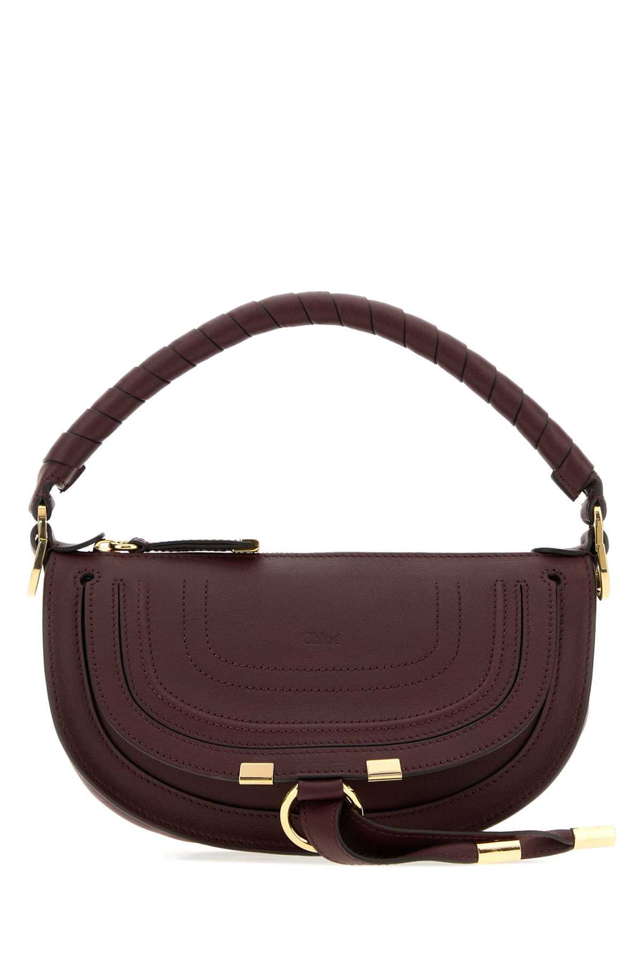Chloé 100% leather domestic calf coated (main) shoulder bag in purple