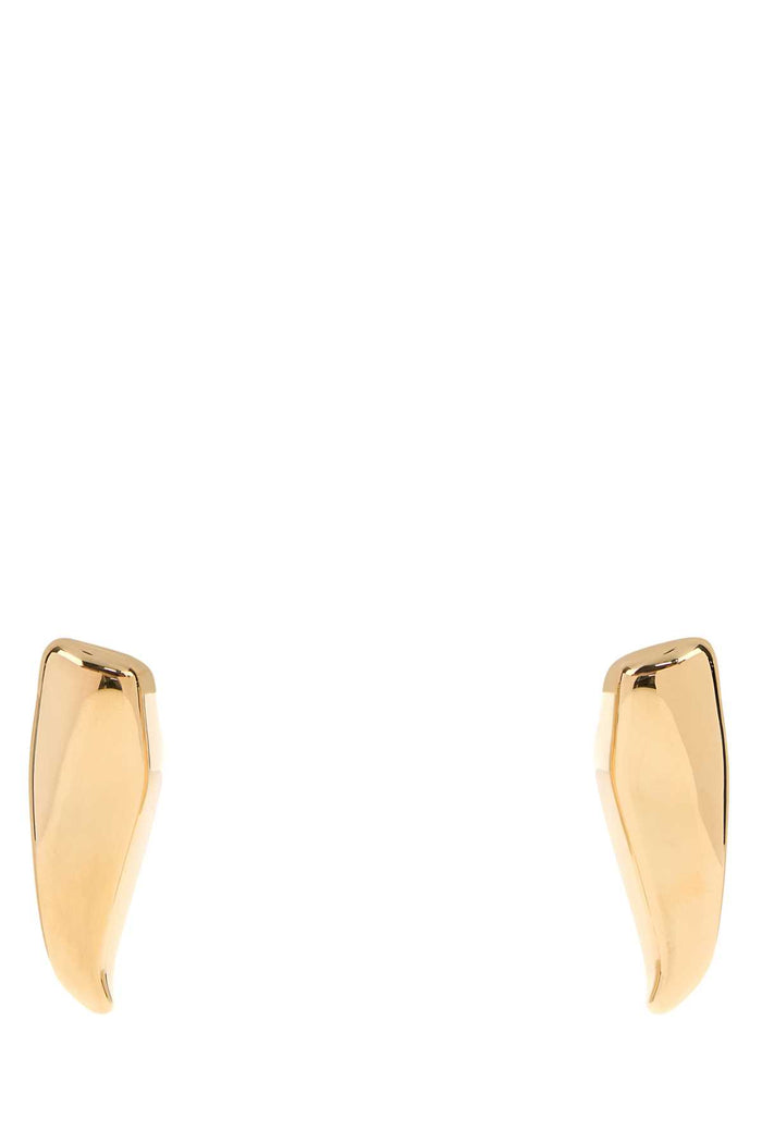 Gold Silver Large Prisma Earrings Silveryellowgold Orecchini