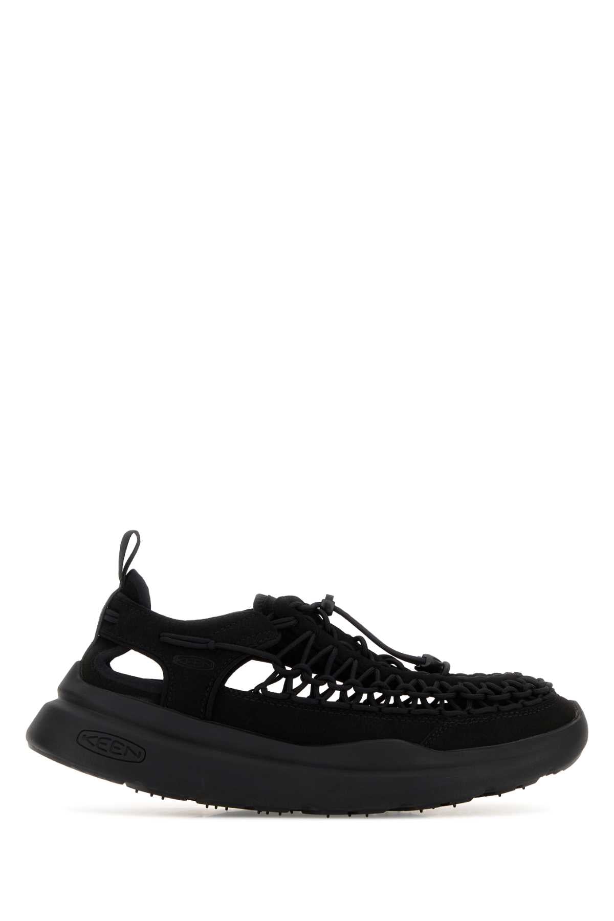 Black Fabric Uneek Sneakers Blackblack