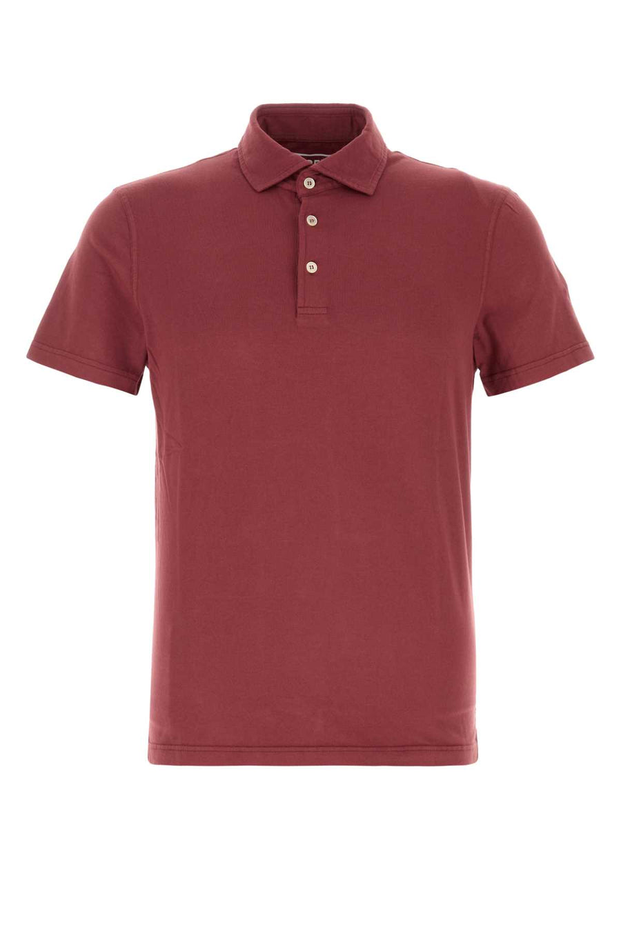 Fedeli 93% Cotton polo shirt in purple