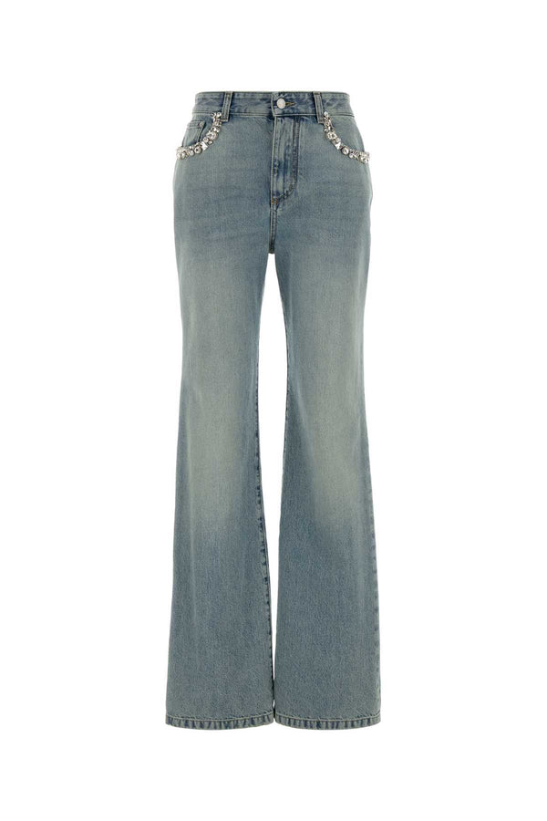 Alexander McQueen 100% Cotton jeans in blue