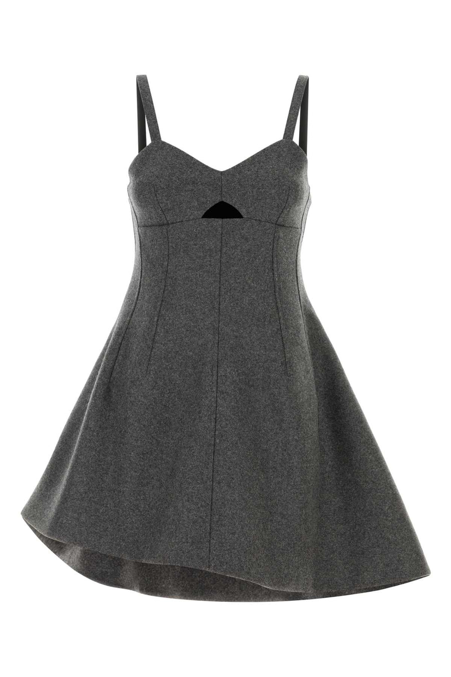 Jil Sander Exterior: 100% Virgin wool; Lining: 95% Viscose dress in gray