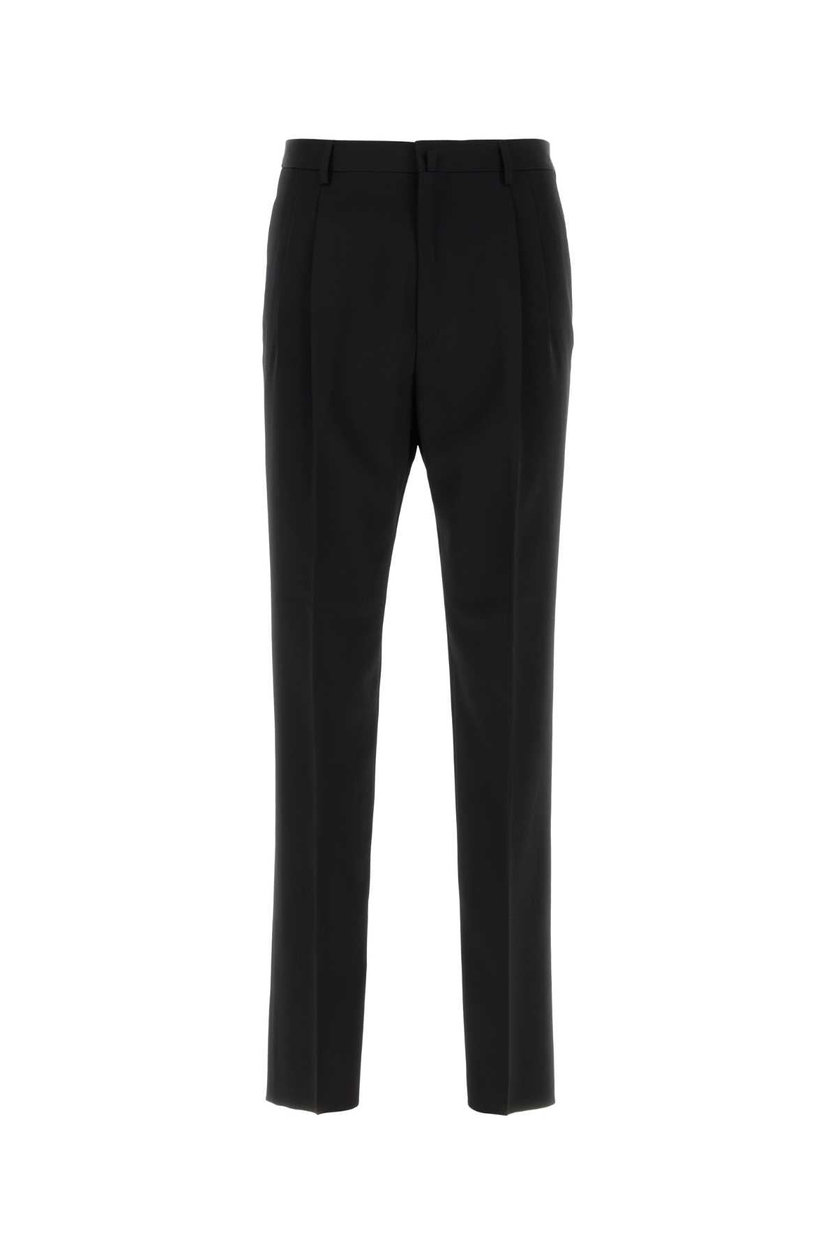 Black Wool Pant Exterior: Pantaloni