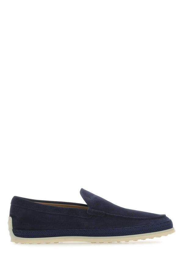 Tod's Gomma Exterior: 100% Suede loafer in navy