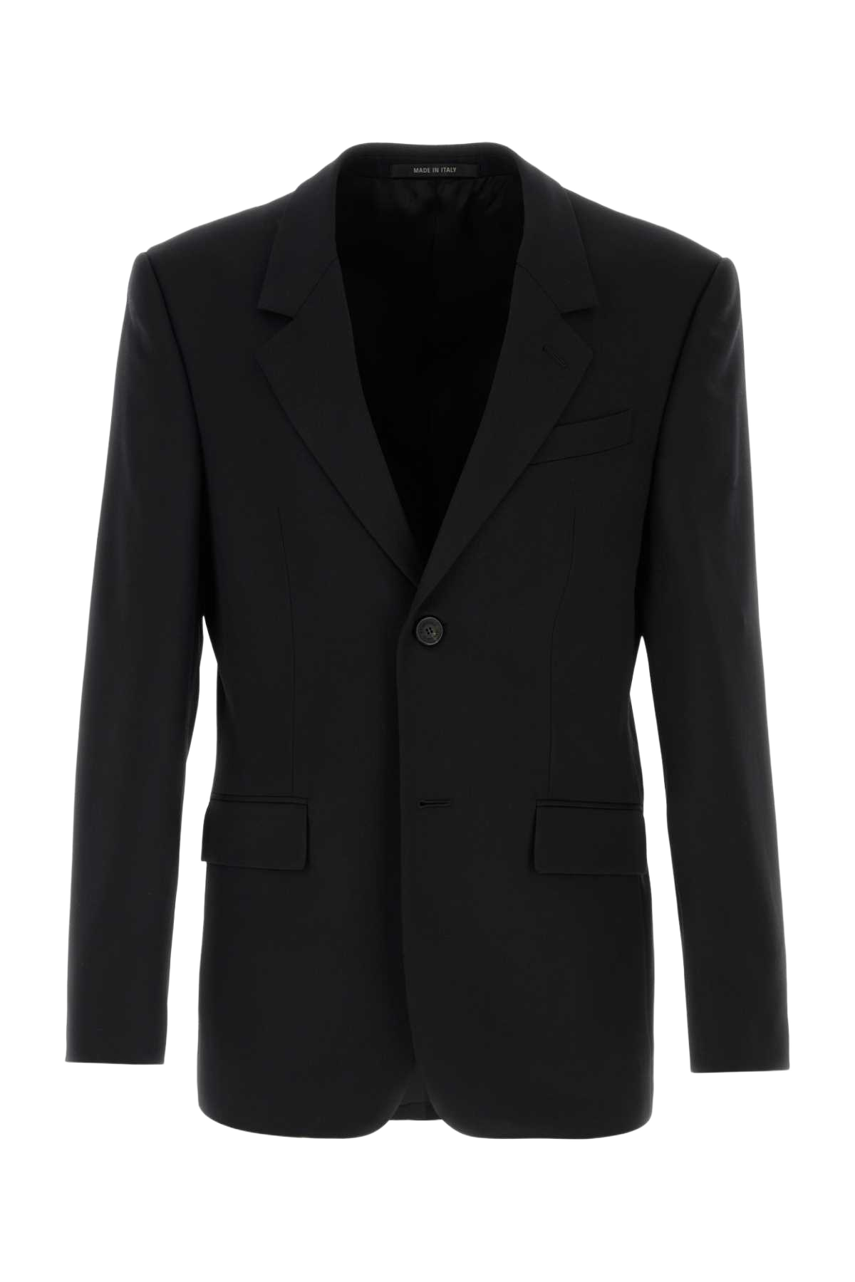 Black Wool Blazer New Exterior: Lining: Cupro Giacche E Gilet