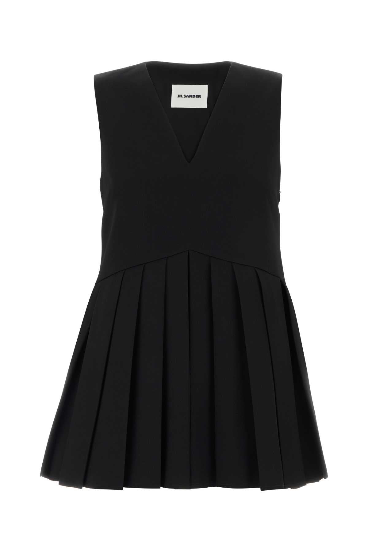 Black Wool Top Maglie