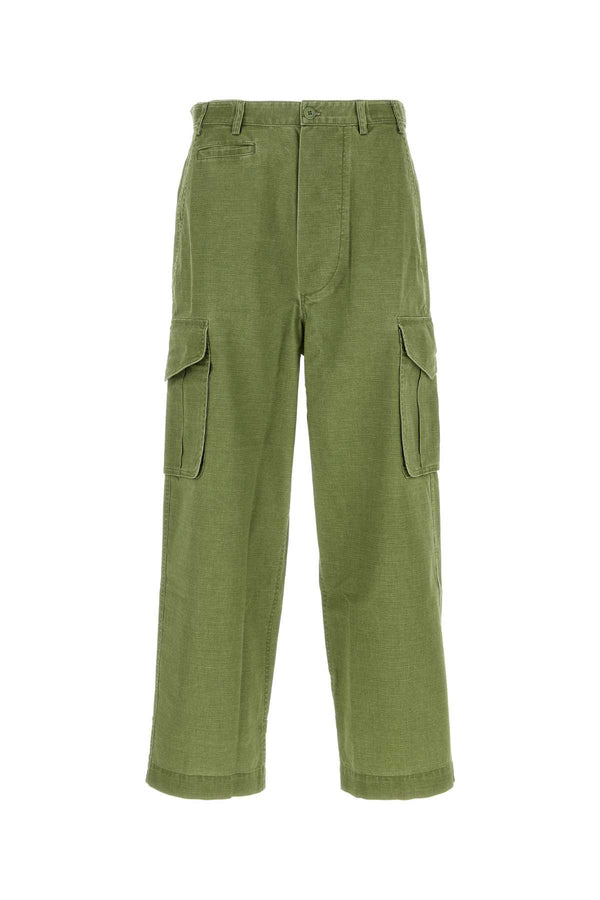 Kenzo Cargo 100% Cotton cargo pants in green