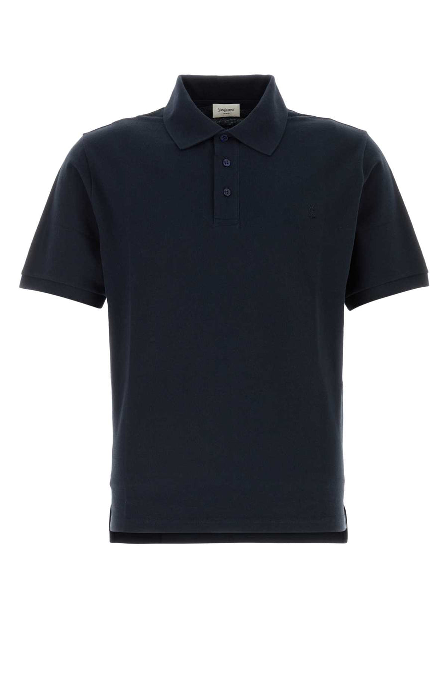 Saint Laurent 50% Cotton 50% Polyester polo shirt in navy