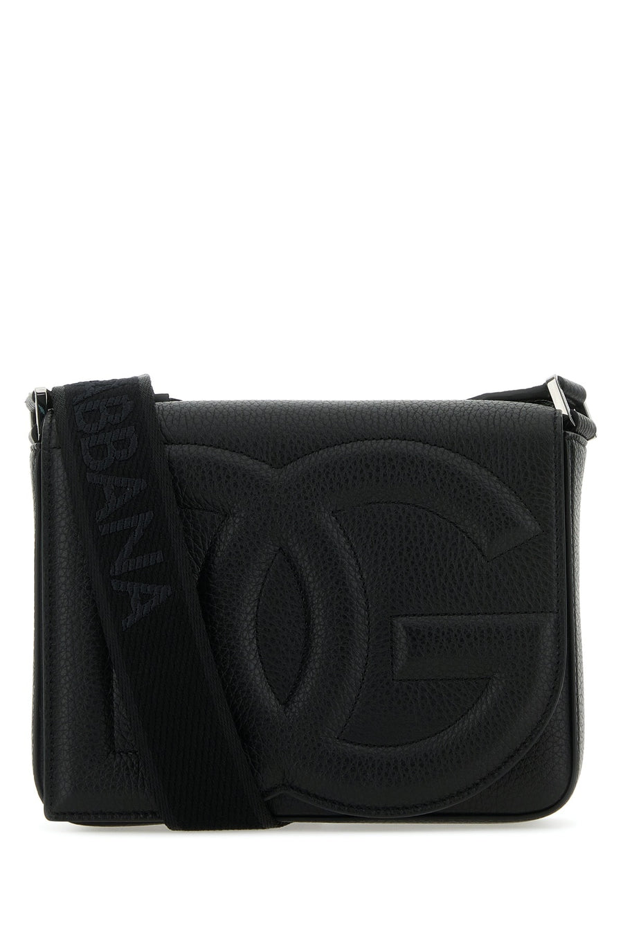 Dolce & Gabbana Deerskin 20% cotton + 80% cervo leather shoulder bag in black