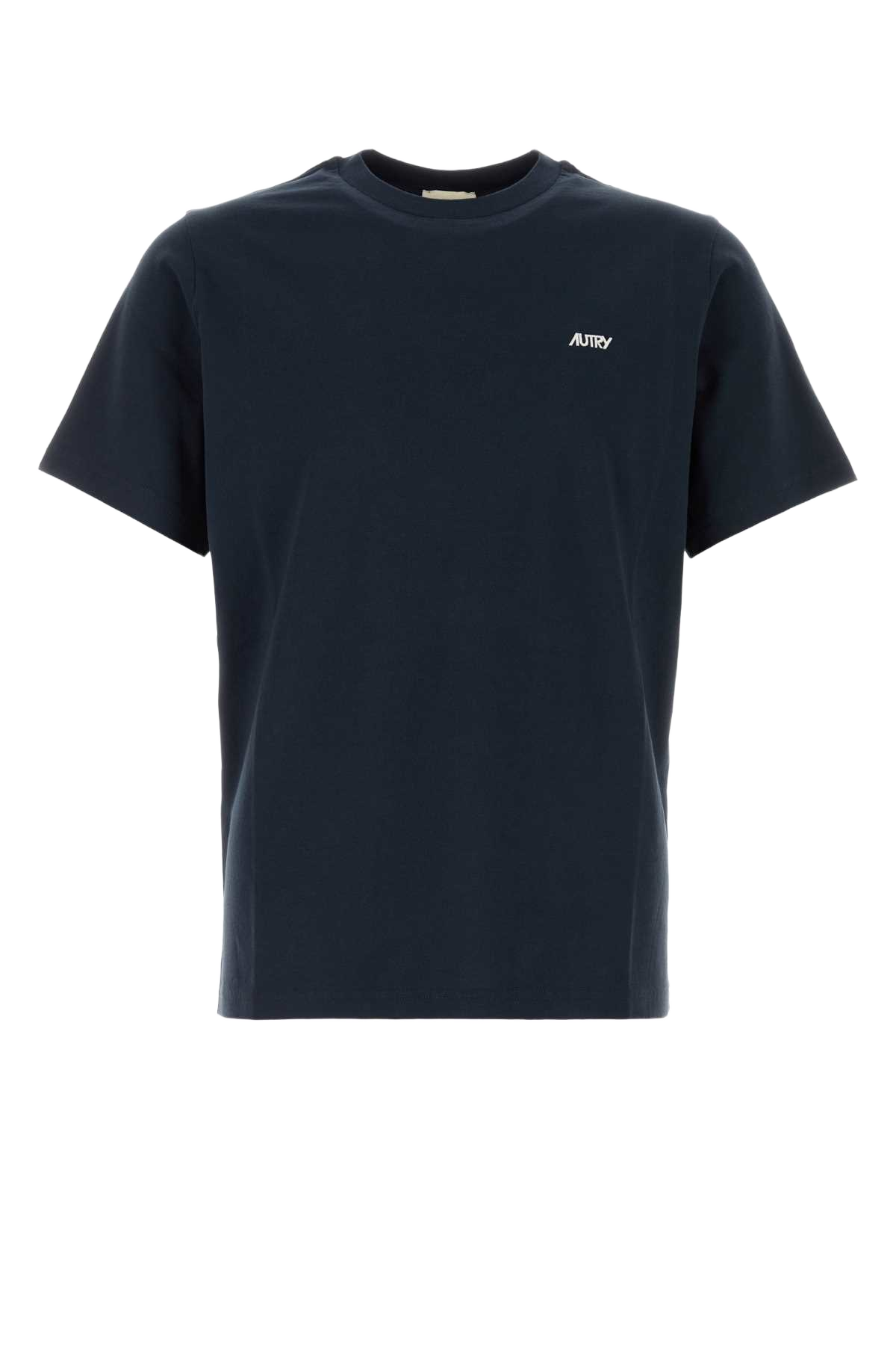 Dark Blue Cotton T-Shirt Cottonblue Exterior