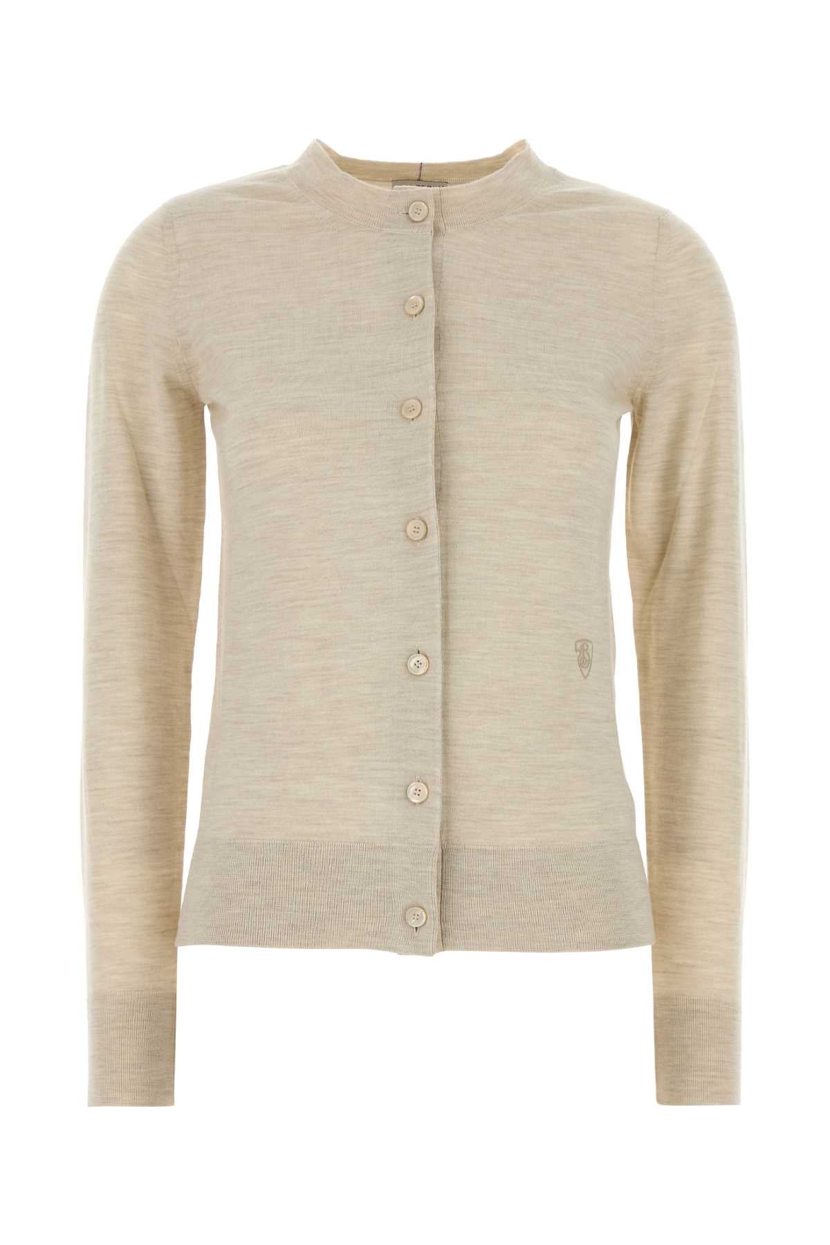 Sand Wool Cardigan Nutmeg Exterior: Maglieria