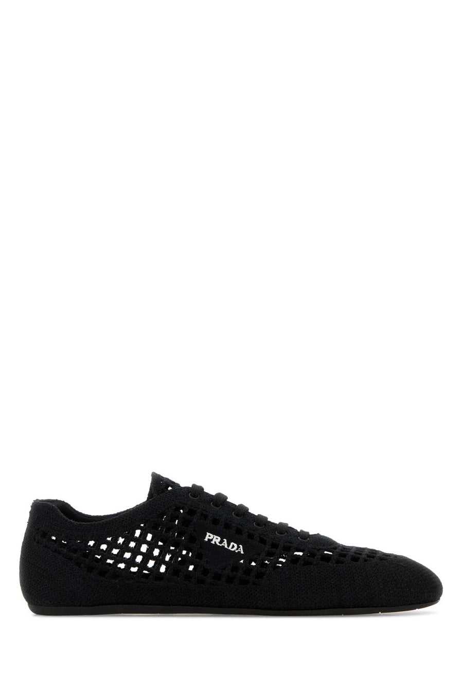 Prada Exterior: 100% Fabric; Interior: 100% Fabric; Sole: Rubber sneaker in black