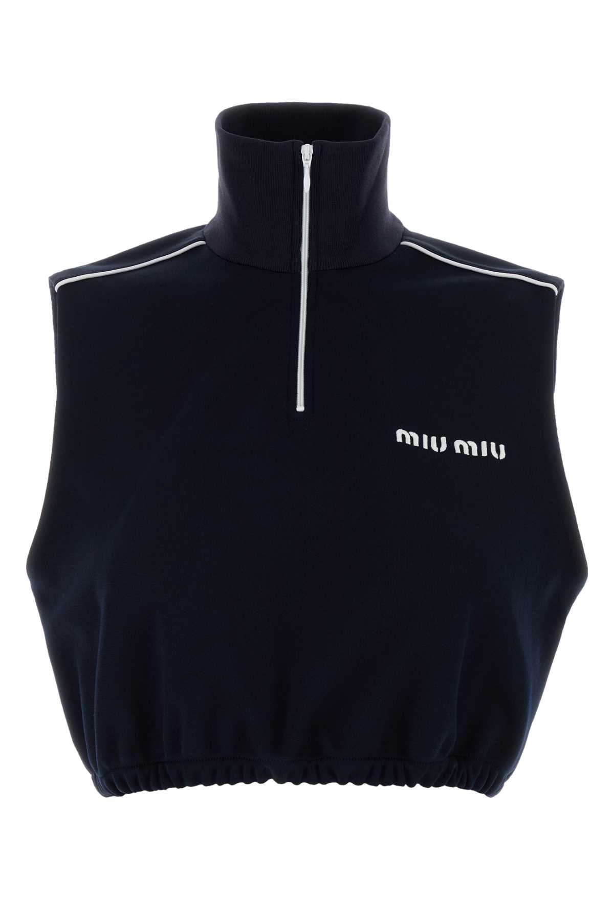 Navy Exterior: Polyester Maglie