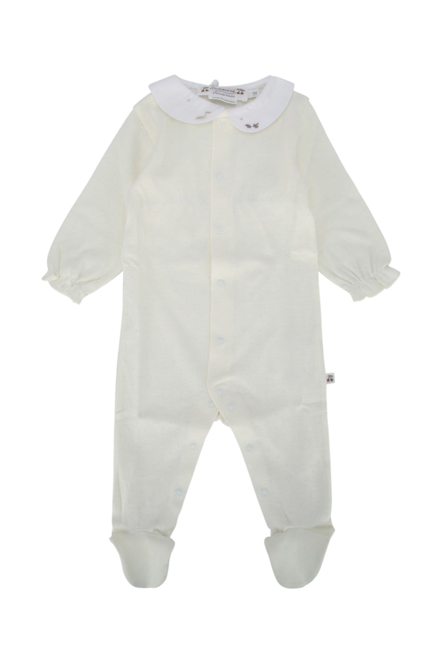 Bonpoint Underwear 100% organic cotton bodysuit in cream