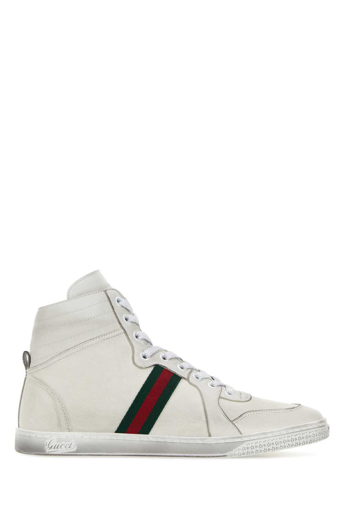Chalk Nappa Leather Sneakers Whitewhitevrv