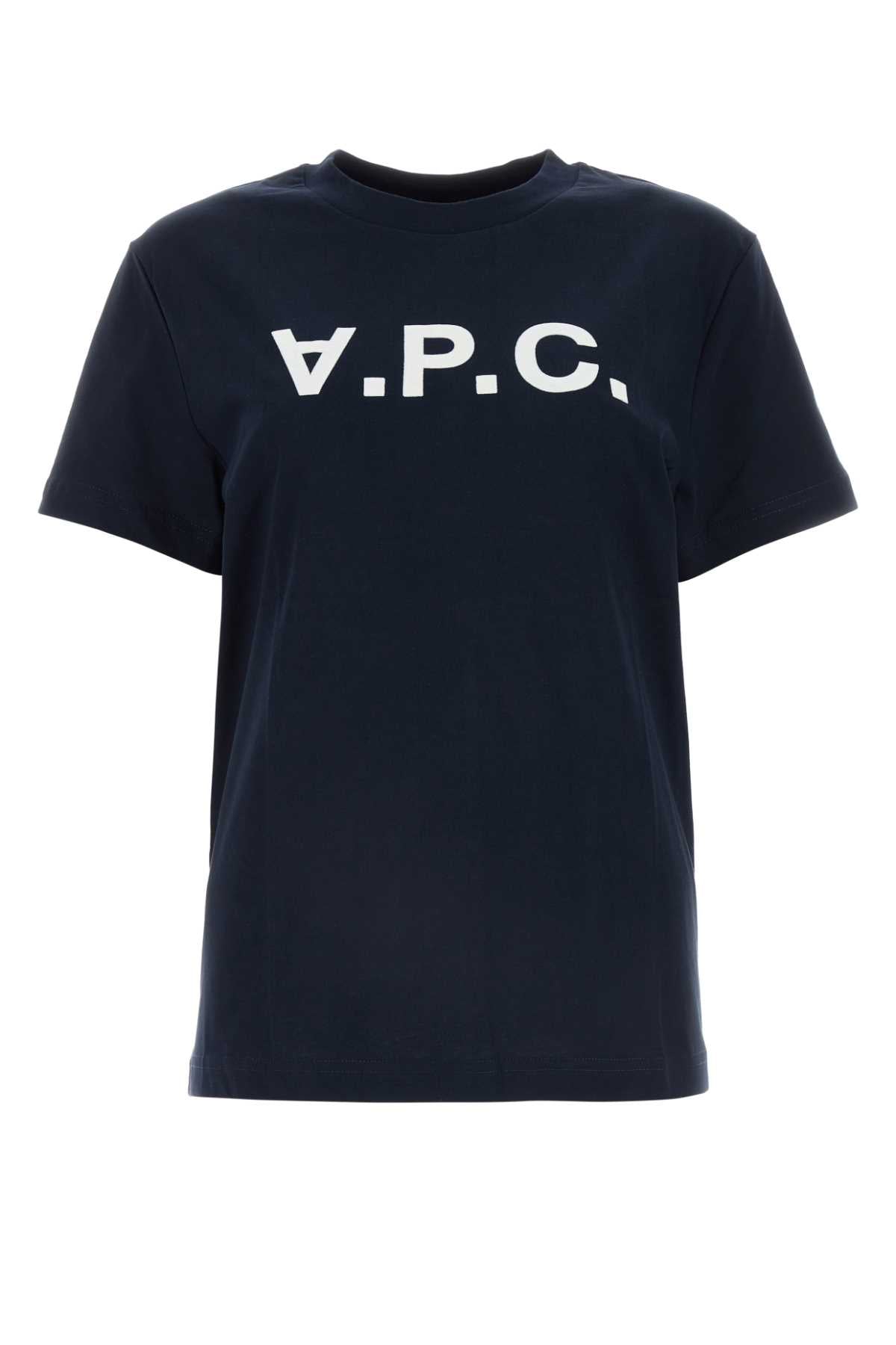A.P.C. 100% organic cotton t-shirt in navy
