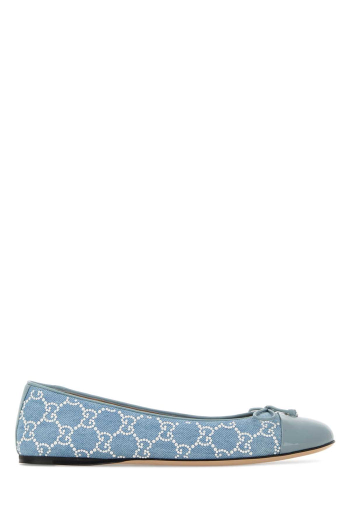 Embellished Denim Ballerinas Lsdecbbcbbm Ballerine
