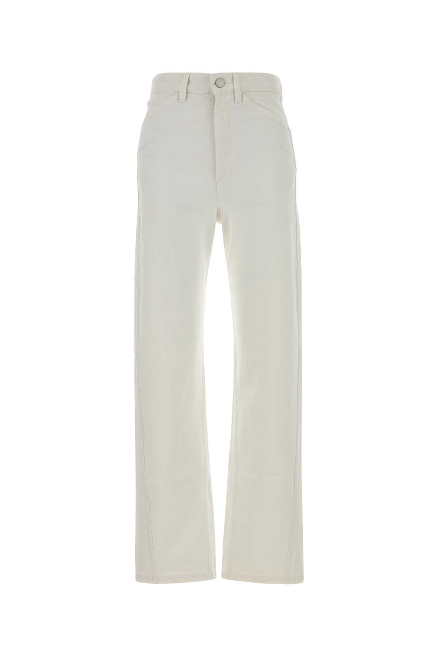 Lemaire 100% Cotton jeans in white