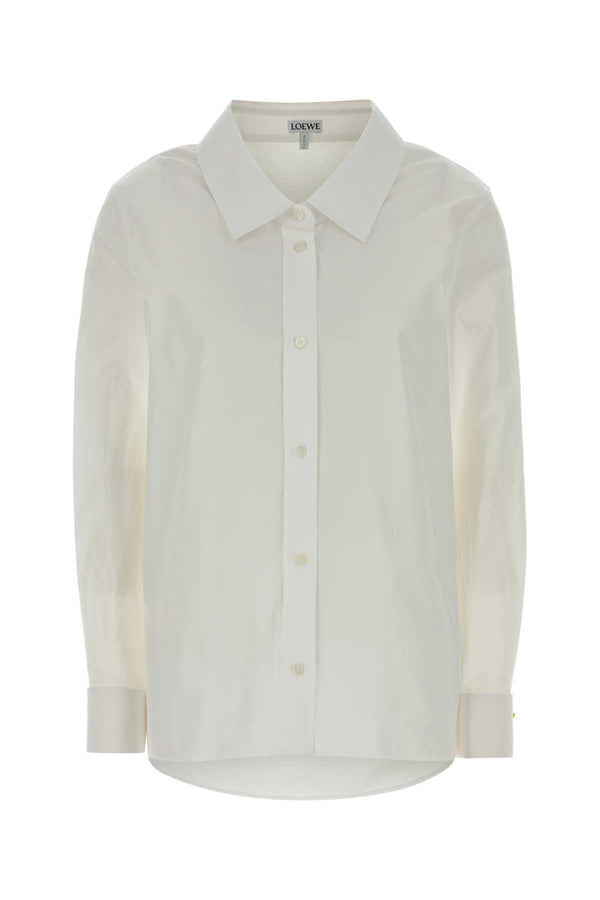 Loewe Exterior: 100% Cotton shirt in white