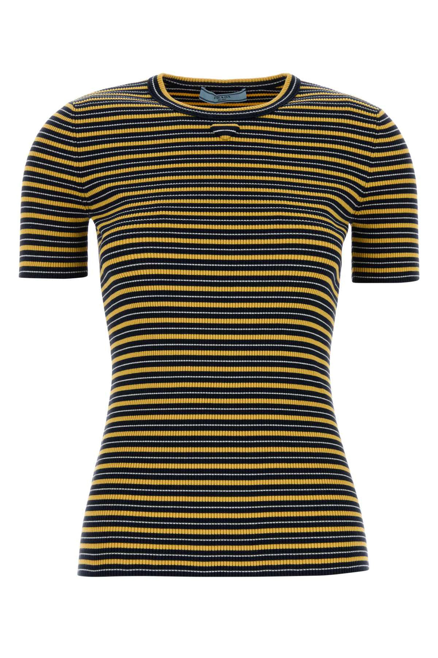 Prada 85% Cotton t-shirt in navy