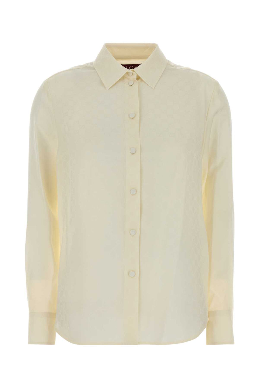 Gucci 100% Silk shirt in white