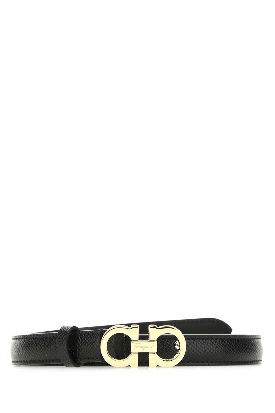 Ferragamo Nero 100% calf leather belt in black
