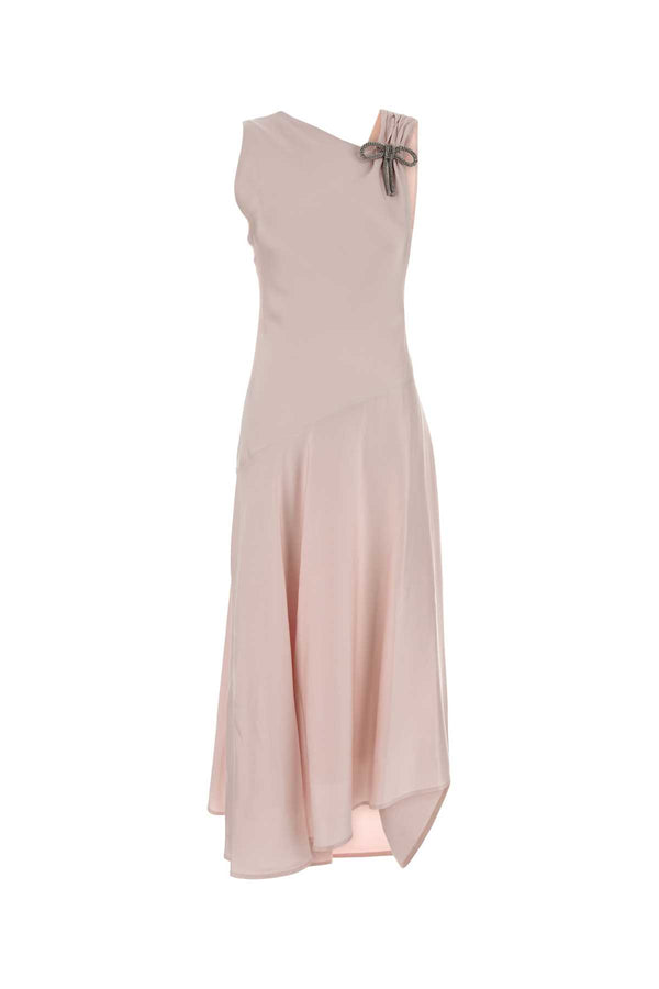Jil Sander Exterior: 76% Acetate 26% Viscose; Lining: 95% Viscose 5% Elastane dress in pink