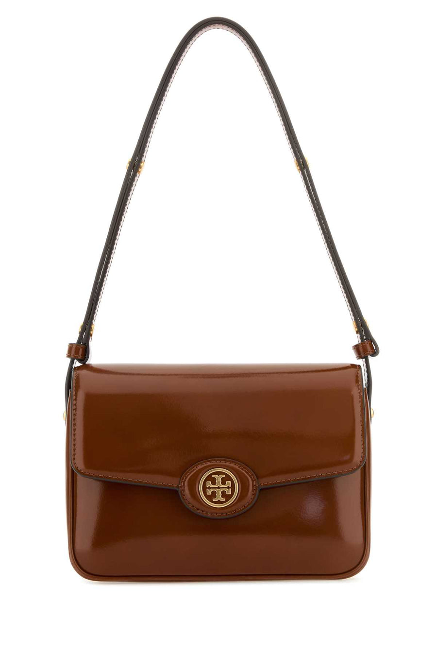 Tory Burch Spazzolato Body: 100% Cow Leather; Coating: 100% Polyurethane (PU); Lining: 50% Polyurethane (PU) shoulder bag in brown