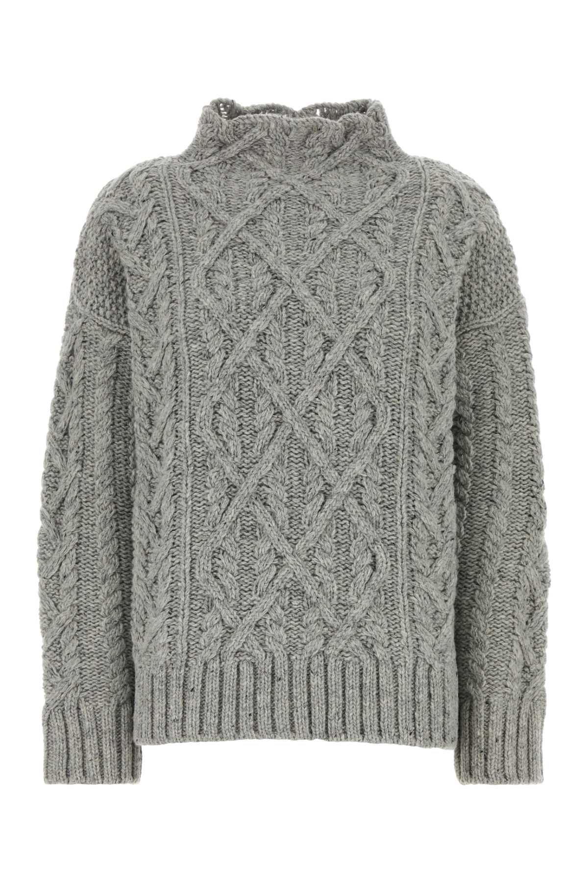 Grey Wool Sweater 111 Exterior: Virgin Maglieria