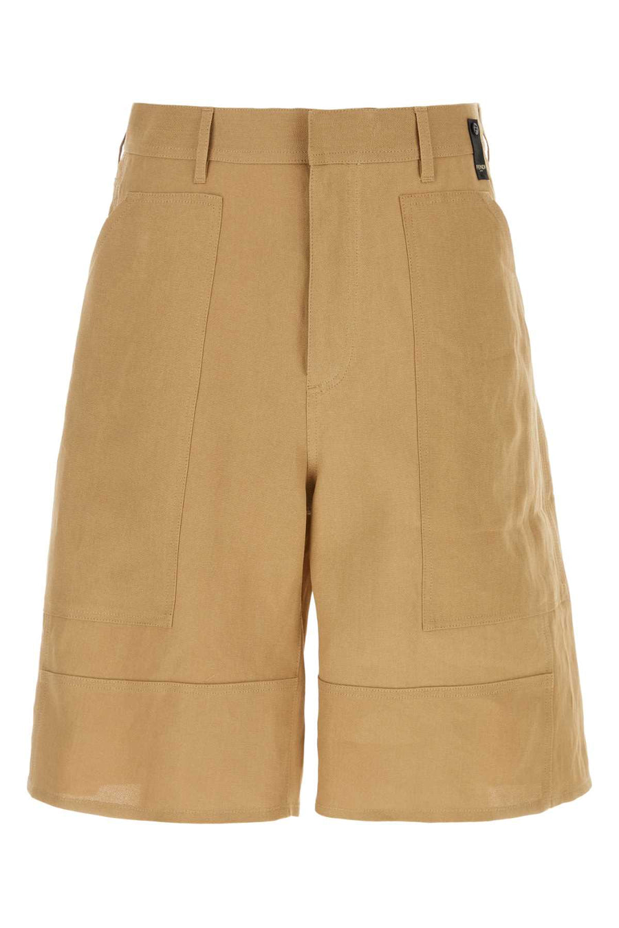 Fendi 100% Paper bermuda short in beige