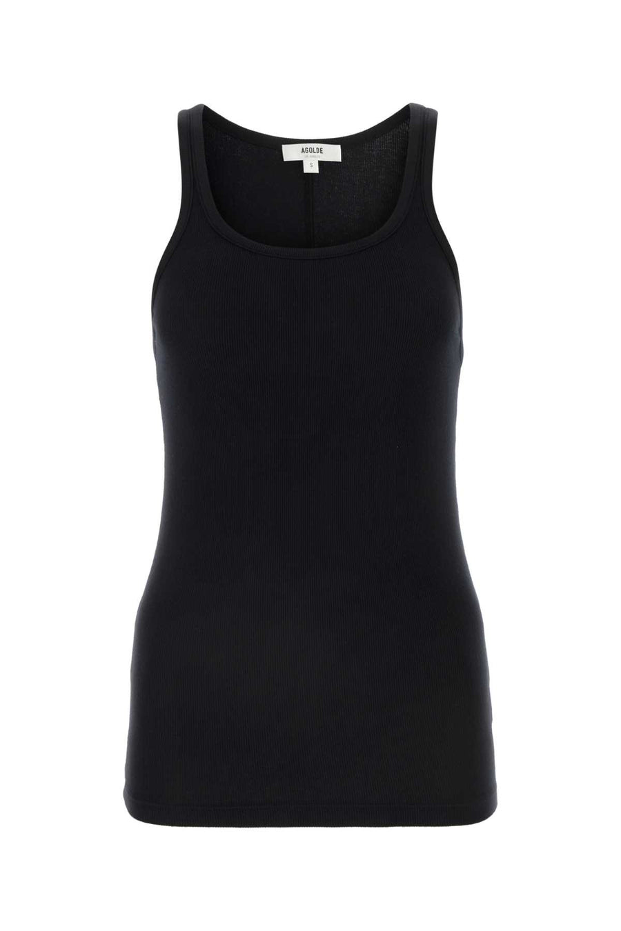Agolde 48% Modal 46% Cotton 6% Elastane tank top in black