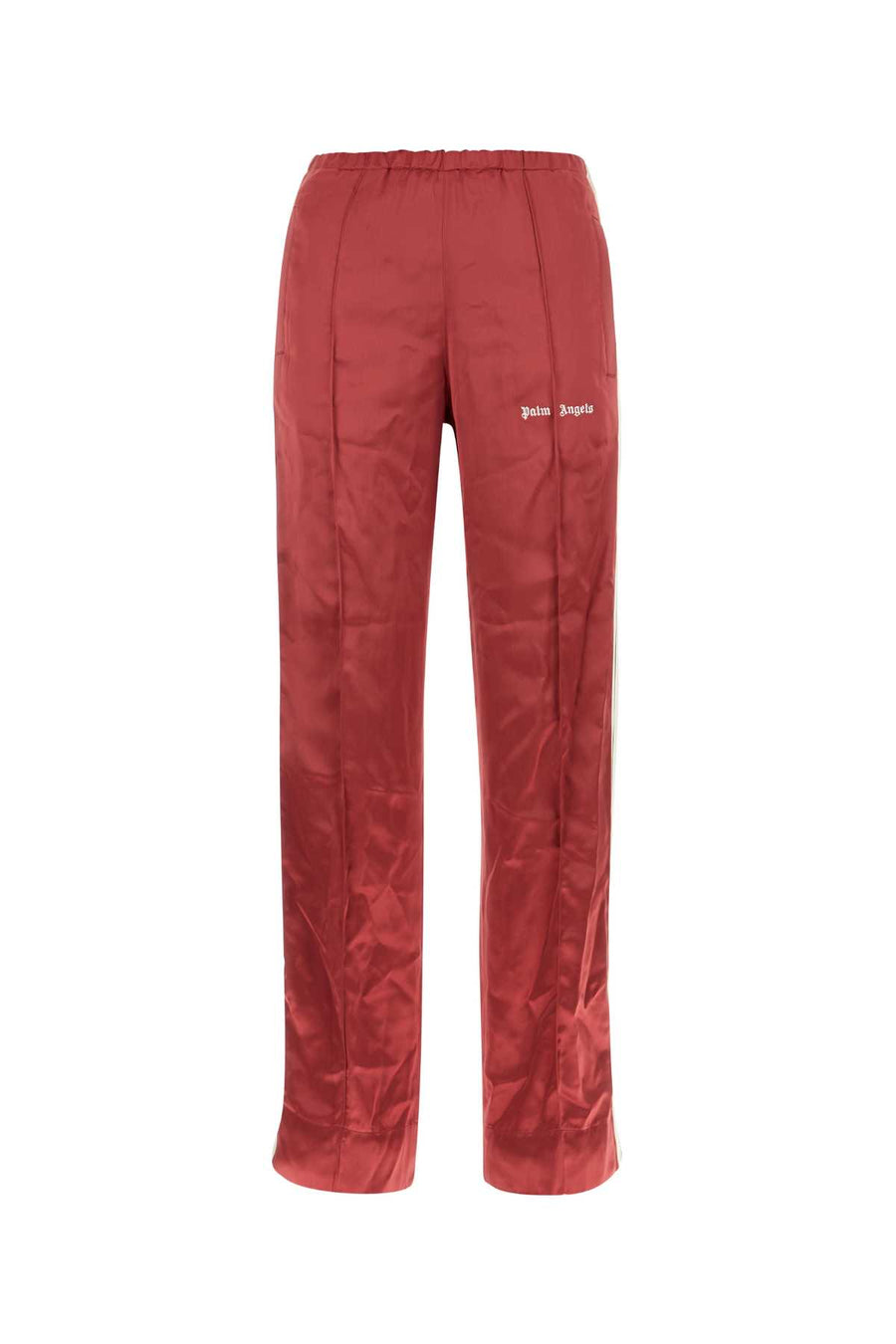 Palm Angels 100% Viscose trousers in red