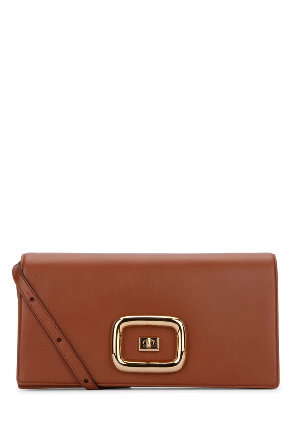 Roger Vivier Leather shoulder bag in brown