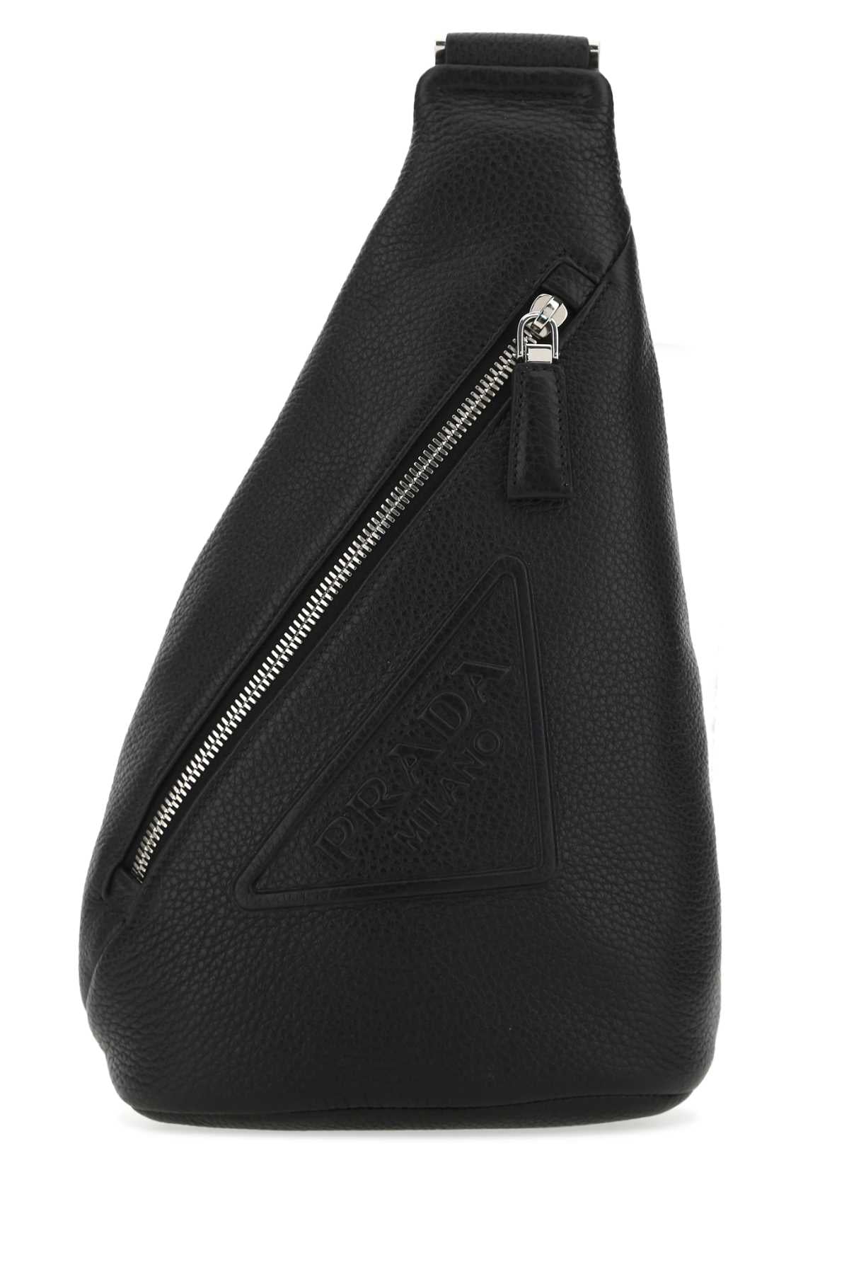 Black Leather Backpack F0002 Vitello Zaini