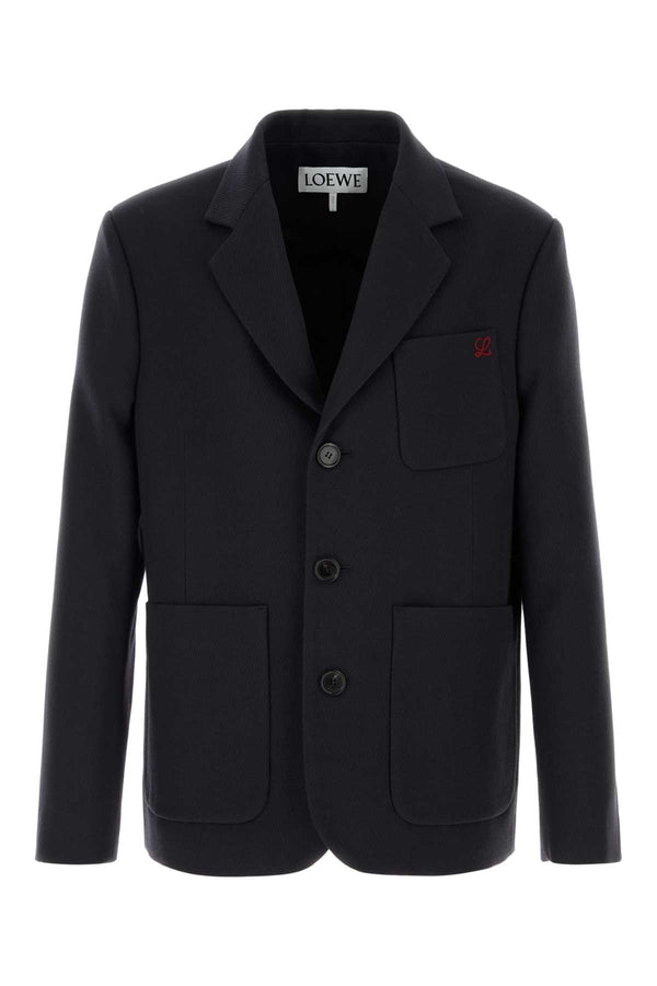 Loewe Exterior: 100% Wool blazer in navy