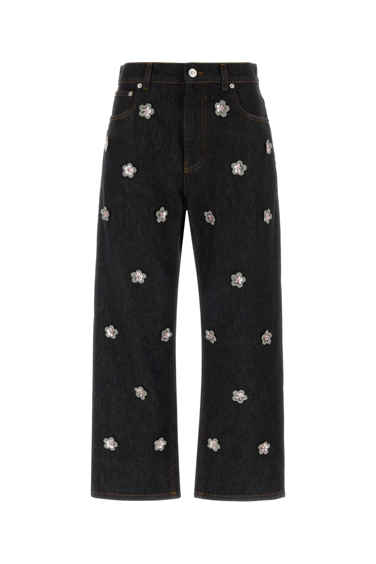 Dark Blue Denim Jeans Blublack Exterior: Cotton Pantaloni