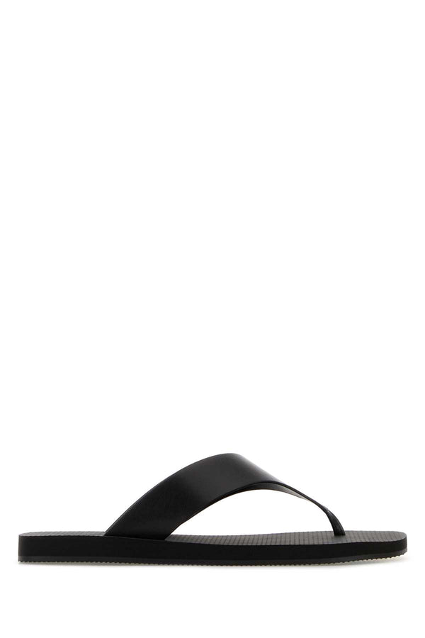 The Row Classic Exterior: 100% Leather; Interior: 100% Rubber; Sole: Rubber flat in black