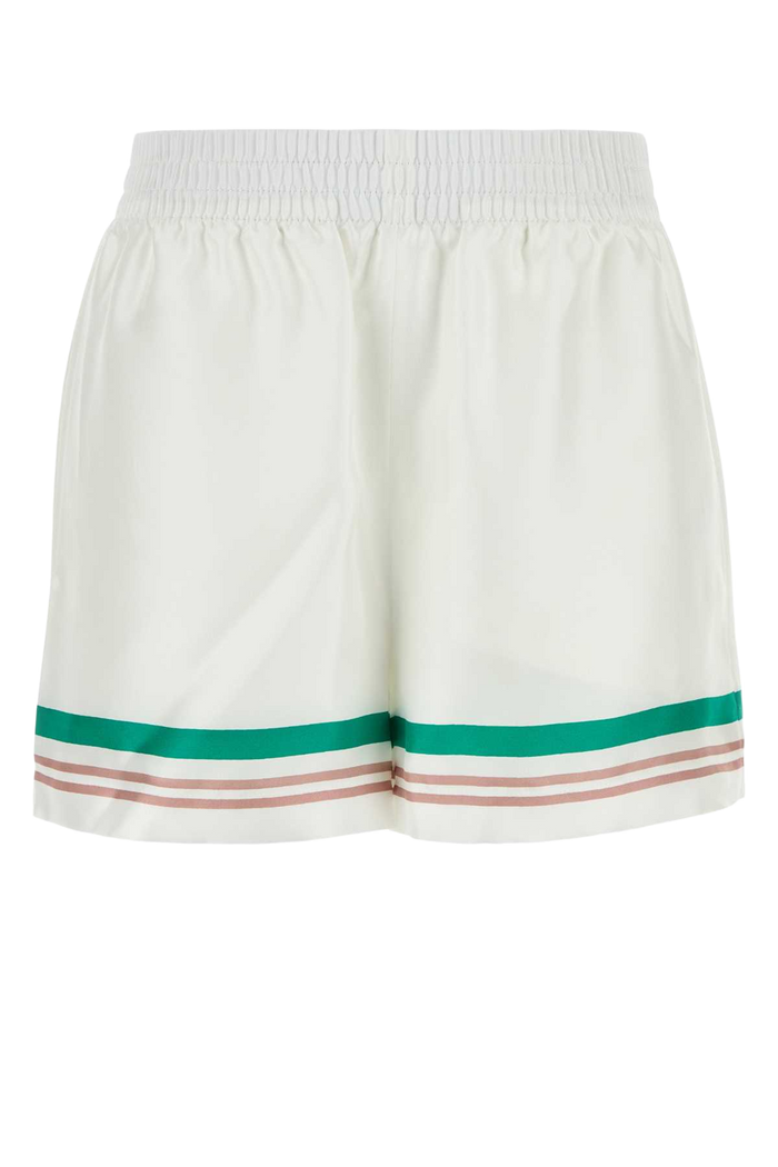 White Satin Shorts Casaway Main: Silk Lining: Polyester