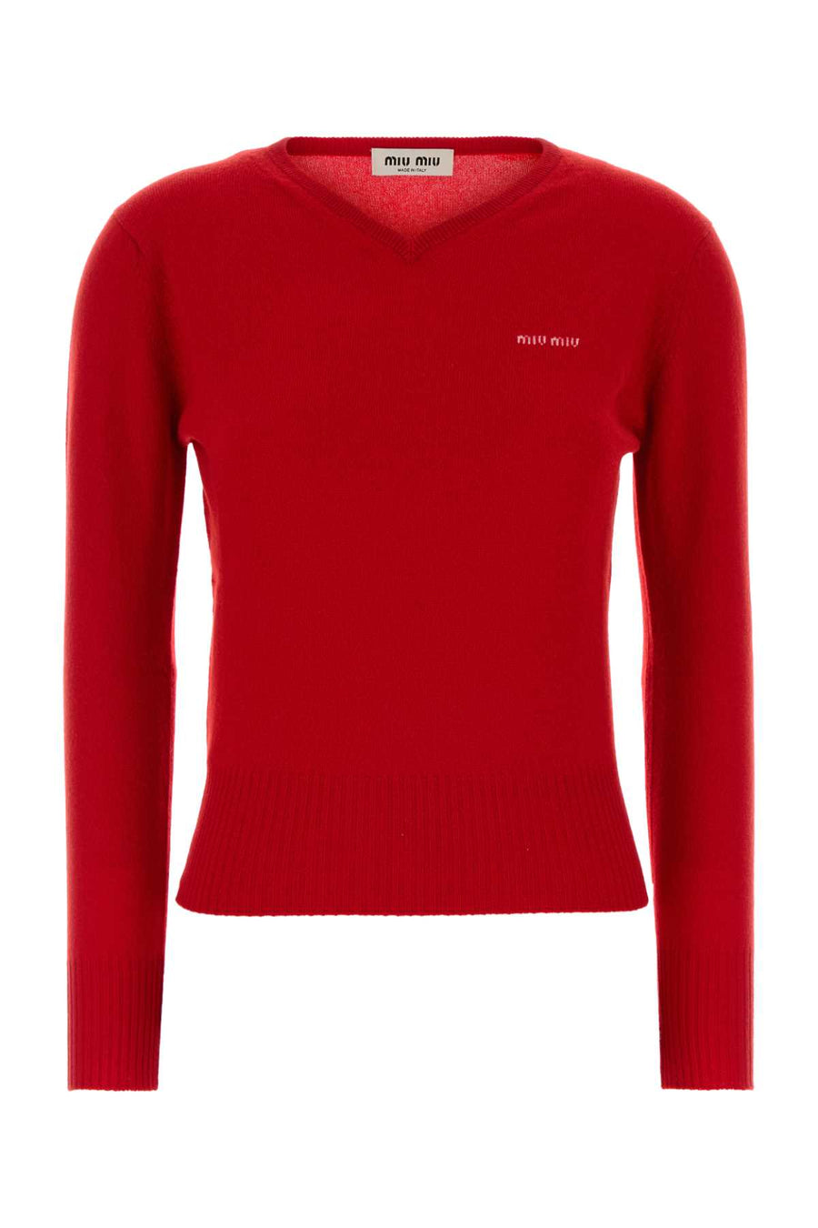 Miu Miu 100% Cashmere sweater in red